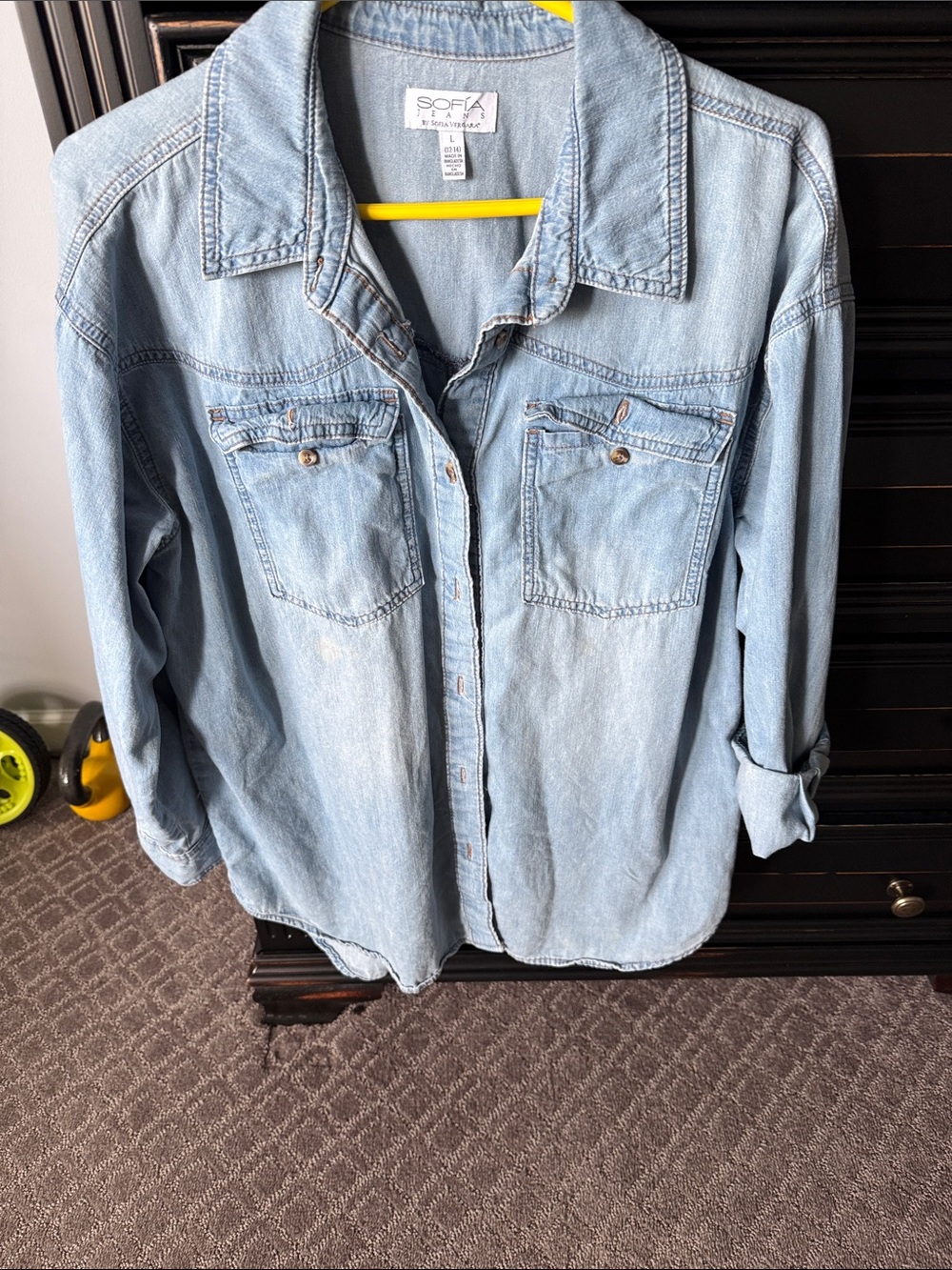 Chambray denim shirt